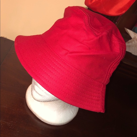 Red Bucket Hat - Picture 2 of 3